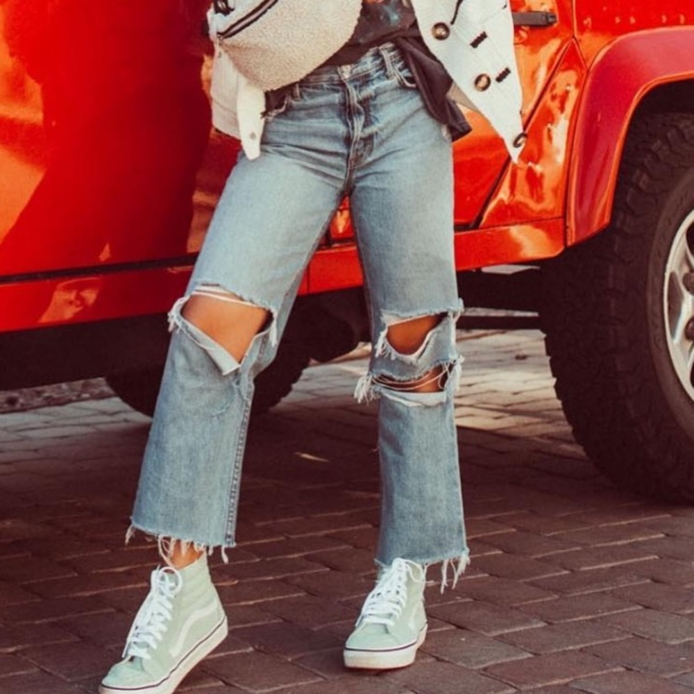 GRLFRND boyfriend style jeans